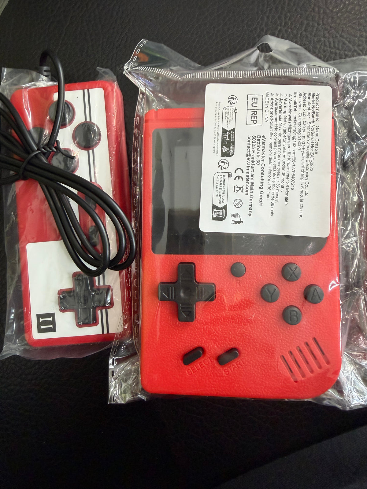 Retro Handheld Game Console with 2-Player Controller